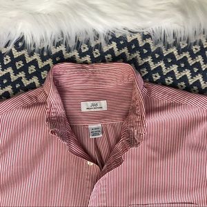 Brooks Brothers Red Pinstripe Button Down Shirt